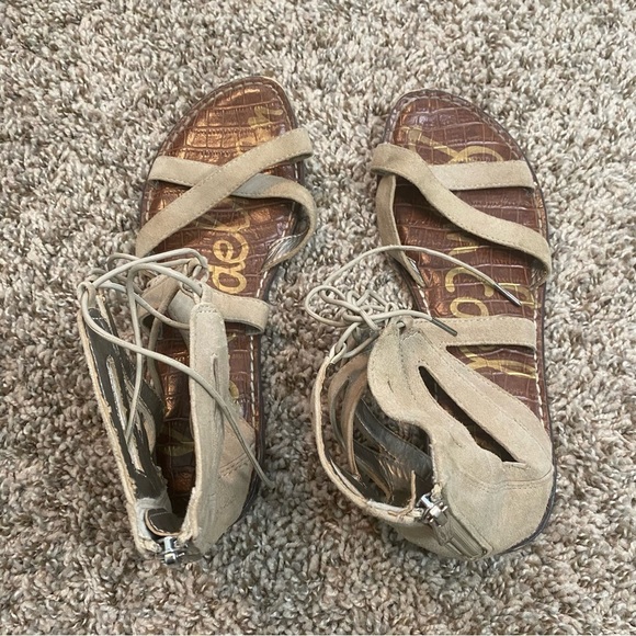 Sam Edelman Suede Gladiator Sandals Size 8 - Picture 8 of 8